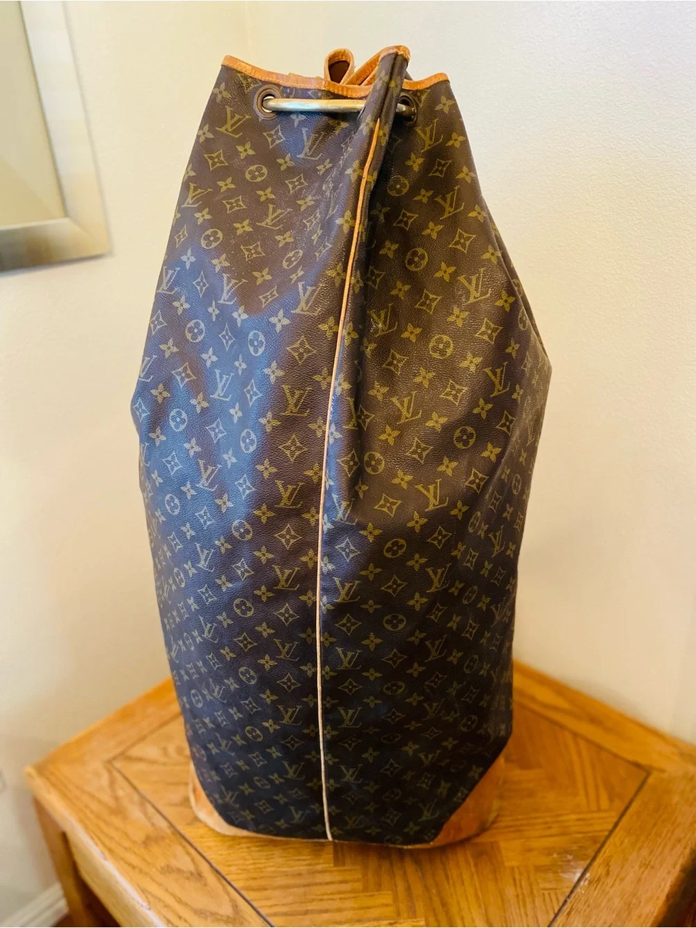 Vintage Louis Vuitton Monogram Canvas Marin Duffel Bag - Brown & Tan